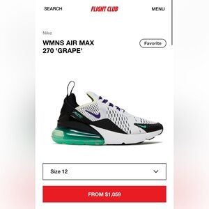 Nike WMNS Air Max 270 White Black Teal Purple